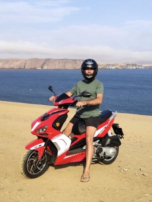 Experience A New Way Of Transport Hiring A Scooter To Visit The Paracas National Reserve